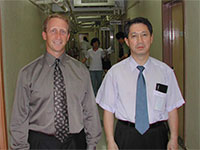 Korea visiting surgeon with Dr. Kim